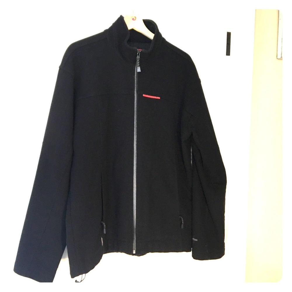 Black Merino Icebreaker sweater jacket size L